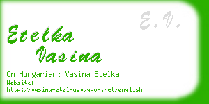 etelka vasina business card